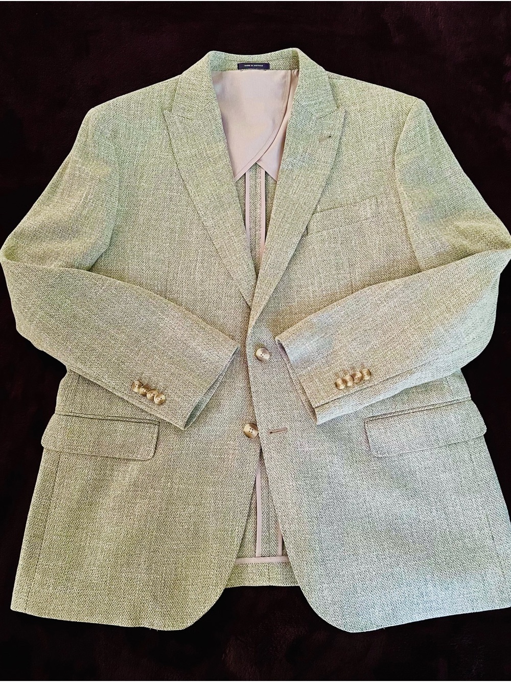 NWOT, Joseph Abboud Light Green Textured Sport Coat